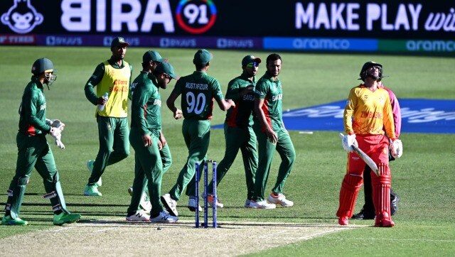 T20世卡塔尔世界杯4强赔率界杯:孟加拉国的塔斯金·艾哈迈德在对阵津巴布韦的最后一球中上演无球好戏