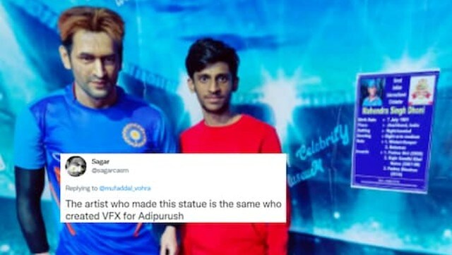 MS Dhoni’s wax statue’s pic leaves internet in splits, fans say ‘yeh kya bnadiya’