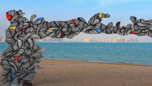‘Harmony Shining Through the Rose’ has been made by an artist who goes by the pen name KEF! Erected for Germany, the artist was inspired by the desert rose while creating this piece of art. @visitqatar/Instagram ‘Harmony Shining Through the Rose’ has been made by an artist who goes by the pen name KEF! Erected for Germany, the artist was inspired by the desert rose while creating this piece of art. @visitqatar/Instagram