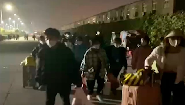 Workers protesting at world's biggest Apple iPhone factory in China beaten, detained