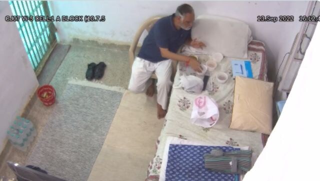 Watch: Day after claiming he was starving in jail, Satyendar Jain gorging on 'proper' food in Tihar
