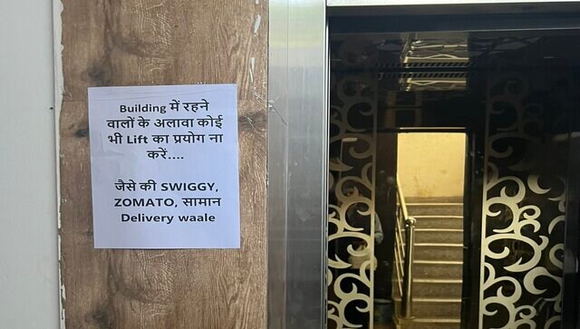 Residential building restricts delivery agents from using building lift; internet irked