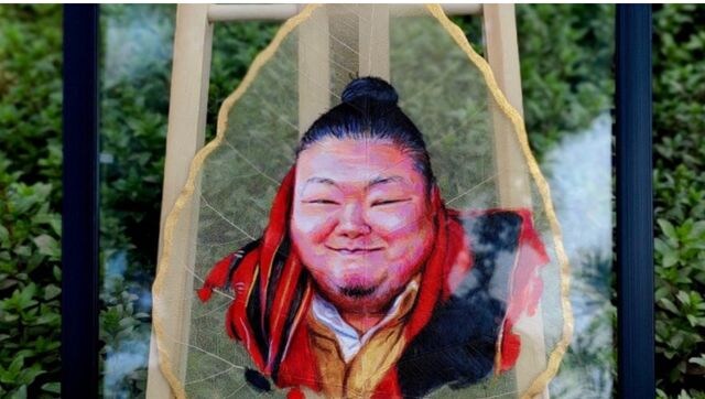 Temjen Imna Along impressed by Assam-based artist for creating his portrait on leaf; makes it his Twitter DP