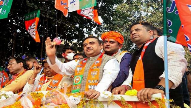 West Bengal: BJP leader wields trishul, warns Mamata Banerjee, Trinamool Congress West Bengal: BJP leader wields trishul, warns Mamata Banerjee, Trinamool Congress