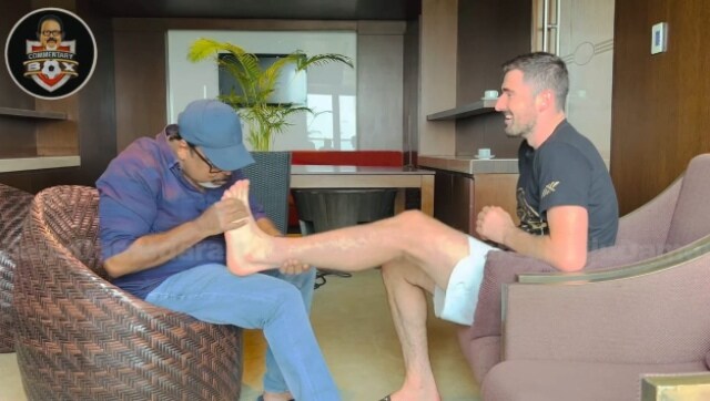 'Kiss on the foot' act puts Kerela football commentator Shaiju Damodaran in trouble