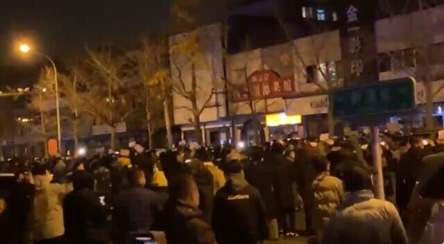 WATCH: Protests against COVID restrictions spread to Beijing's diplomatic enclave
