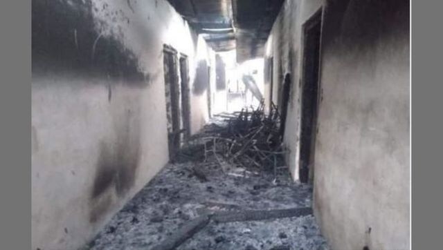 TTP terrorists set girls' school on fire in Gilgit Baltistan TTP terrorists set girls' school on fire in Gilgit Baltistan