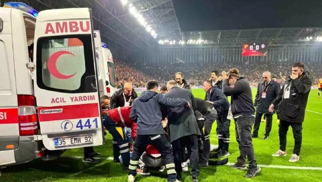 WATCH: Goalkeeper attacked, fireworks hurled at Turkish derby game