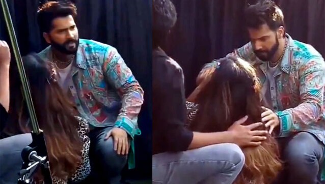 Watch: Varun Dhawan helps fan after she faints during event, wins hearts Watch: Varun Dhawan helps fan after she faints during event, wins hearts