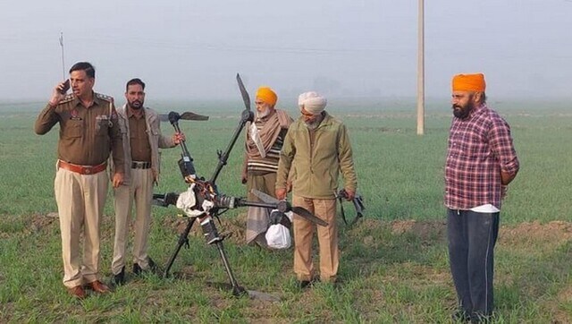 Punjab: Hexacopter drone with 5 kg heroin found near India-Pakistan border in Tarn Taran