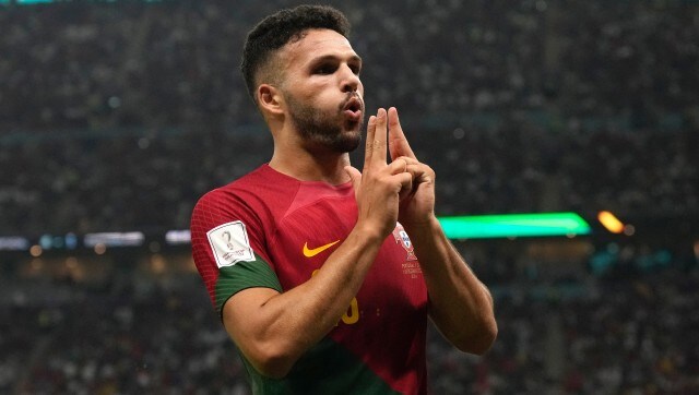 Goncalo Ramos got the nod to start for Portugal ahead of Cristiano Ronaldo and scored a hat-trick against Switzerland at the FIFA World Cup. He became the first hat-trick scorer at this tournament. AP 在世界杯对阵瑞士队的比赛中,拉莫斯上演帽子戏法,取代c罗入选葡萄牙队首发。卡塔尔世界杯4强赔率他成为本届杯赛上第一个上演帽子戏法的球员。美联社