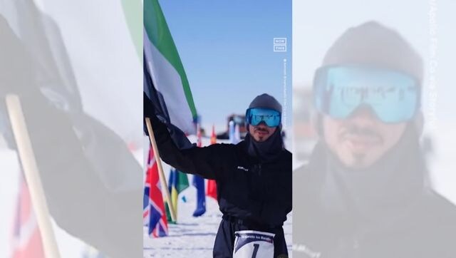 Watch video: Brave runners participate in Antarctic Ice Marathon in freezing temperatures