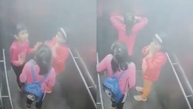 WATCH: Three kids get stuck in lift, scream, cry, console each other, then pray together before being rescued