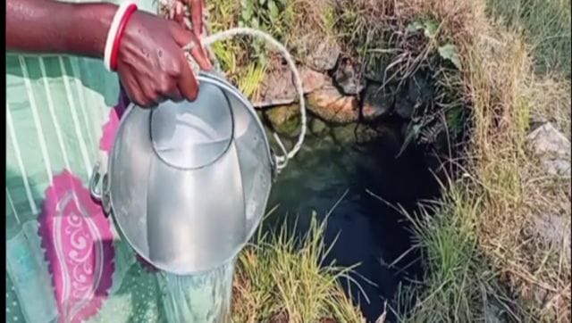 No water tanks in Jharkhand village; residents fetch water from pit