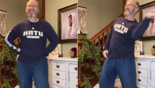 Internet's 'dancing dad' Ricky Pond grooves to Shah Rukh Khan's 'Mehendi Laga Ke Rakhna'; video goes viral Internet's 'dancing dad' Ricky Pond grooves to Shah Rukh Khan's 'Mehendi Laga Ke Rakhna'; video goes viral