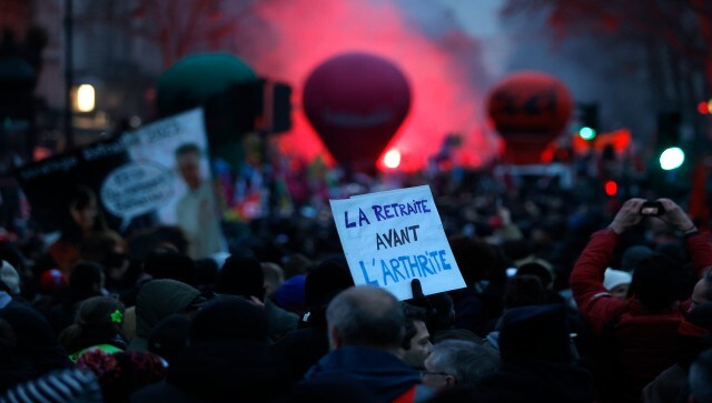 As per the Organization for Economic Cooperation and Development, France has spent nearly 14 per cent of its GDP on state pensions in 2018, which is more than most other countries. AP As per the Organization for Economic Cooperation and Development, France has spent nearly 14 per cent of its GDP on state pensions in 2018, which is more than most other countries. AP
