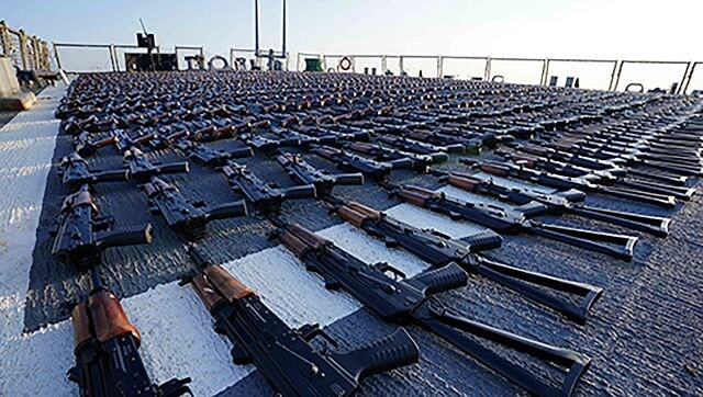 US Navy says it seized Iran assault rifles bound for Yemen US Navy says it seized Iran assault rifles bound for Yemen