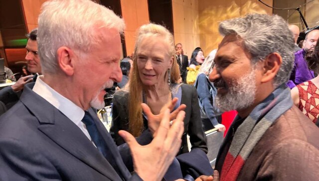 RRR receives appreciation from James Cameron, leads Rajamouli to feel 'on top of the world'