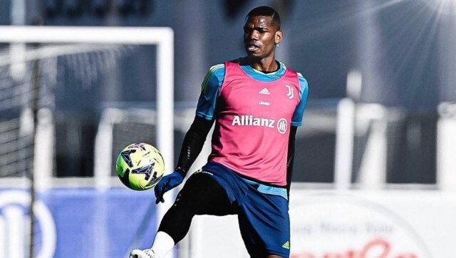 Paul Pogba returns to Juventus training after knee operation Paul Pogba returns to Juventus training after knee operation