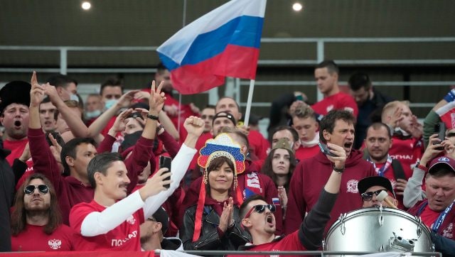 Russia meets UEFA looking for path back into world sports