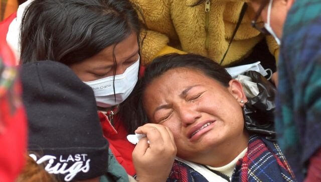 Nepal went into deep mourning after the crash with family members and relatives of the victims weeping outside the hospital in Pokhara. Nepali rescue workers have been scouring the debris-strewn ravine for bodies from the mangled wreckage of a plane. AFP Nepal went into deep mourning after the crash with family members and relatives of the victims weeping outside the hospital in Pokhara. Nepali rescue workers have been scouring the debris-strewn ravine for bodies from the mangled wreckage of a plane. AFP