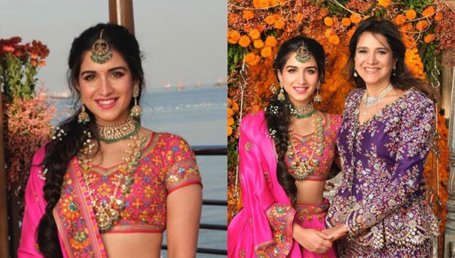 Isha Ambani's pink-coloured embroidered suit steals the show at Anant Ambani and Radhika Merchant's mehendi ceremony Isha Ambani's pink-coloured embroidered suit steals the show at Anant Ambani and Radhika Merchant's mehendi ceremony