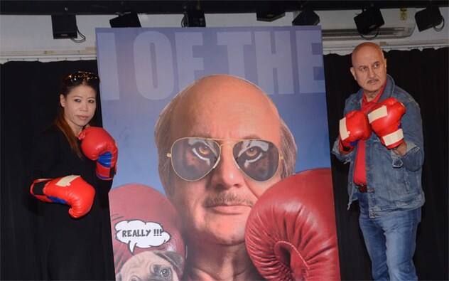 Said Anupam Kher, “I wanted the poster to be released by a national icon associated with sport, especially boxing. Mary Kom is so real and so warm-hearted. She was generous with her praise. She loves the fast game and hates ad film retakes. And admits that with ease. She is the pride of India.” Said Anupam Kher, “I wanted the poster to be released by a national icon associated with sport, especially boxing. Mary Kom is so real and so warm-hearted. She was generous with her praise. She loves the fast game and hates ad film retakes. And admits that with ease. She is the pride of India.”