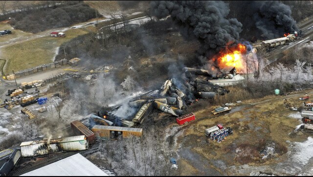 Panic grips Ohio area after train carrying hazardous materials derailed, evacuations ordered amid fears of 'explosion'