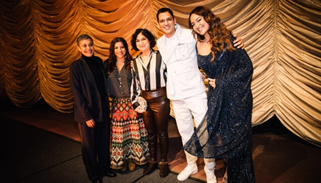 Sonakshi Sinha, Vijay Varma & team Dahaad strike a pose on the Red Carpet at the 73rd Berlin International Film Festival Sonakshi Sinha, Vijay Varma & team Dahaad strike a pose on the Red Carpet at the 73rd Berlin International Film Festival