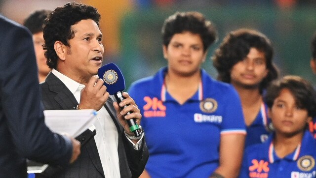 Sachin Tendulkar felicitates World Cup-winning U-19 women's cricket team in Ahmedabad; watch video