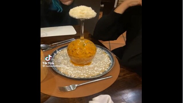 Viral video: Restaurant serves pasta topped with cheese in 'fancy wine glass'; leaves internet unimpressed
