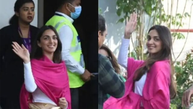 Bride-to-be Kiara Advani is all smiles as she jets off to Jaisalmer for her wedding with Sidharth Malhotra; watch video Bride-to-be Kiara Advani is all smiles as she jets off to Jaisalmer for her wedding with Sidharth Malhotra; watch video