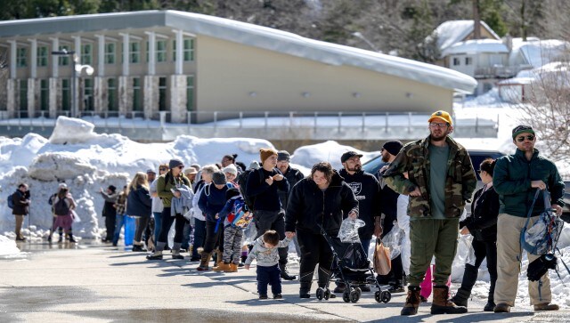 About 80,000 people live in the San Bernardino Mountain communities either part- or full-time. The county has fielded more than 500 calls on a hotline set up for the emergency, many from people seeking plough assistance, baby formula and medicine, said Dawn Rowe, chair of the county board of supervisors. AP About 80,000 people live in the San Bernardino Mountain communities either part- or full-time. The county has fielded more than 500 calls on a hotline set up for the emergency, many from people seeking plough assistance, baby formula and medicine, said Dawn Rowe, chair of the county board of supervisors. AP
