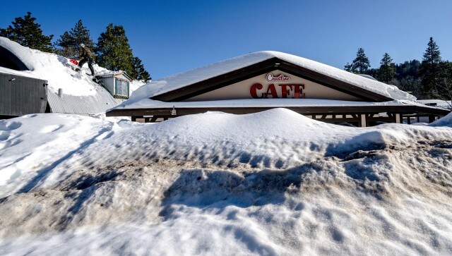 Further severe winter storms are wreaking havoc on California’s roads and highways, keeping some residents inside their houses, and dropping extraordinary amounts of snow and wind. AP Further severe winter storms are wreaking havoc on California’s roads and highways, keeping some residents inside their houses, and dropping extraordinary amounts of snow and wind. AP