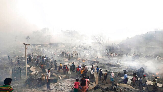 Rohingya camp fire that left thousands without shelter was 'planned sabotage', probe panel says