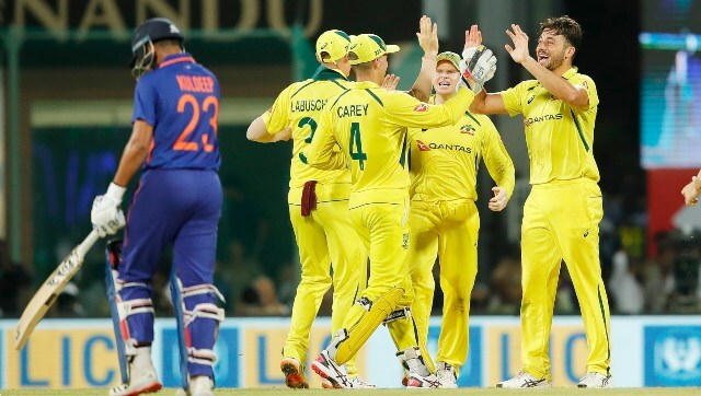 Australia celebrate after beating India by 21 runs in the ODI series decider in Chennai With the win, Australia clinched the ODI series 2-1. Sportzpics