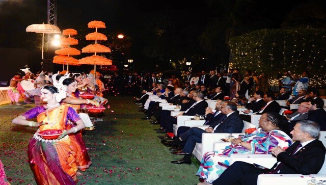 A day ahead of a crucial G20 meeting, Foreign Minister S Jaishankar on Wednesday evening hosted a welcome dinner at Taj Palace for the foreign ministers attending the deliberations but the reception was missed by his counterparts from the US, China, Germany and France. Image Courtesy: @DrSJaishankar/Twitter A day ahead of a crucial G20 meeting, Foreign Minister S Jaishankar on Wednesday evening hosted a welcome dinner at Taj Palace for the foreign ministers attending the deliberations but the reception was missed by his counterparts from the US, China, Germany and France. Image Courtesy: @DrSJaishankar/Twitter