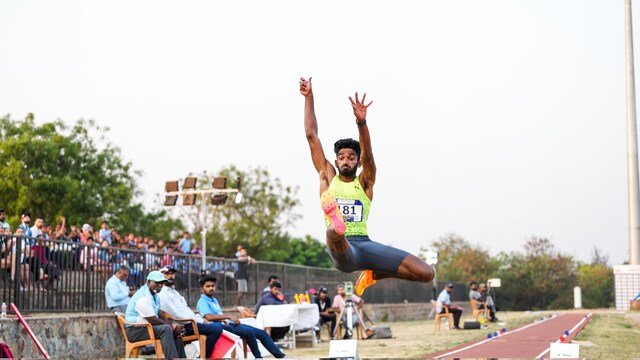 Jeswin Aldrin breaks men's long jump national record with 8.42m leap Jeswin Aldrin breaks men's long jump national record with 8.42m leap