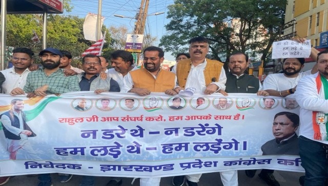 Reacting to Gandhi’s disqualification, the Congress said it will fight the battle both “legally and politically”. “We will not be intimidated or silenced. Instead of a JPC into the PM-linked Adani MahaMegaScam Rahul Gandhi stands disqualified. Indian Democracy Om Shanti,” Congress general secretary Jairam Ramesh said in a tweet. Image Courtesy: @INCIndia/Twitter Reacting to Gandhi’s disqualification, the Congress said it will fight the battle both “legally and politically”. “We will not be intimidated or silenced. Instead of a JPC into the PM-linked Adani MahaMegaScam Rahul Gandhi stands disqualified. Indian Democracy Om Shanti,” Congress general secretary Jairam Ramesh said in a tweet. Image Courtesy: @INCIndia/Twitter