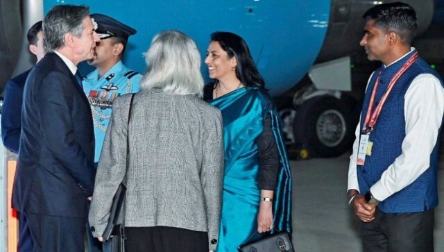 US Secretary of State Antony Blinken also made his way to the national capital to attend the crucial meeting of G20 foreign ministers that is taking place amid a bitter rift between the West and the Russia-China combine over the Ukraine conflict. He is also set to attend a Quad foreign ministers’ meeting on Friday. PTI US Secretary of State Antony Blinken also made his way to the national capital to attend the crucial meeting of G20 foreign ministers that is taking place amid a bitter rift between the West and the Russia-China combine over the Ukraine conflict. He is also set to attend a Quad foreign ministers’ meeting on Friday. PTI