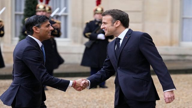 Rishi Sunak, Emmanuel Macron meet in efforts to mend relations