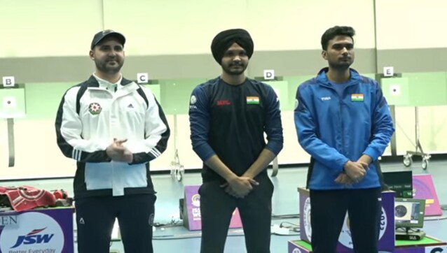 ISSF Shooting World Cup: Sarabjot Singh clinches air pistol gold medal, bronze for Varun Tomar ISSF Shooting World Cup: Sarabjot Singh clinches air pistol gold medal, bronze for Varun Tomar