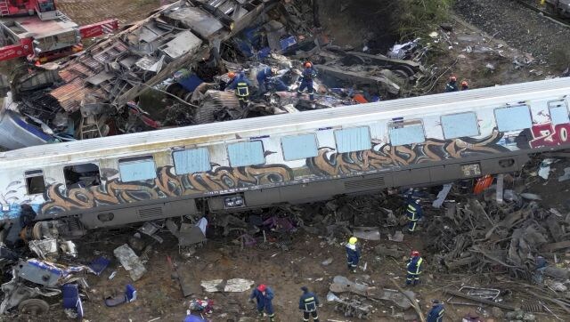 A passenger train carrying hundreds of people collided at high speed with an oncoming freight train in a fiery wreck in northern Greece, killing 36 and injuring at least 85. The incident took place in Tempe — outside the city of Larissa — when a train travelling from Athens to the northern city of Thessaloniki, and a cargo train from Thessaloniki to Larissa, crashed into each other. AP A passenger train carrying hundreds of people collided at high speed with an oncoming freight train in a fiery wreck in northern Greece, killing 36 and injuring at least 85. The incident took place in Tempe — outside the city of Larissa — when a train travelling from Athens to the northern city of Thessaloniki, and a cargo train from Thessaloniki to Larissa, crashed into each other. AP
