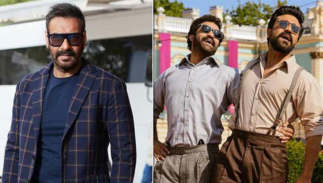 Ajay Devgn takes credit for RRR's Oscar win for Naatu Naatu, says, 'What if I had danced in the song?' Ajay Devgn takes credit for RRR's Oscar win for Naatu Naatu, says, 'What if I had danced in the song?'