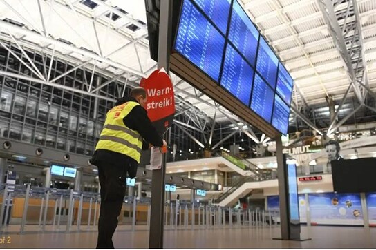 Flights at several German airports disrupted by 1-day strike