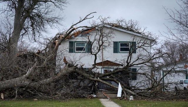 The tornado was not far from where three people died in Indiana’s Sullivan County, about 95 miles (150 kilometres) southwest of Indianapolis. Several people were rescued overnight, with reports of as many as 12 people injured. AP