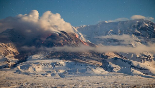 It's All Grey: Russia's most-active volcano Shiveluch continues to spew ash after massive eruption It's All Grey: Russia's most-active volcano Shiveluch continues to spew ash after massive eruption