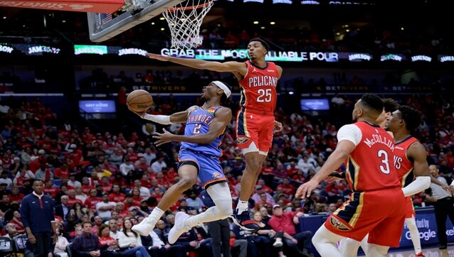 NBA: Gilgeous-Alexander leads Oklahoma City Thunder past New Orleans Pelicans to stay in play-off contention NBA: Gilgeous-Alexander leads Oklahoma City Thunder past New Orleans Pelicans to stay in play-off contention