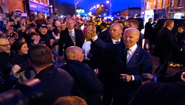 US president Joe Biden arrived in the Republic of Ireland after an appearance on Wednesday in Northern Ireland. AP US president Joe Biden arrived in the Republic of Ireland after an appearance on Wednesday in Northern Ireland. AP