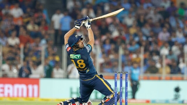 Abhinav Manohar (42 off 21 balls) played a vital role to help GT post 207/6. Sportzpics